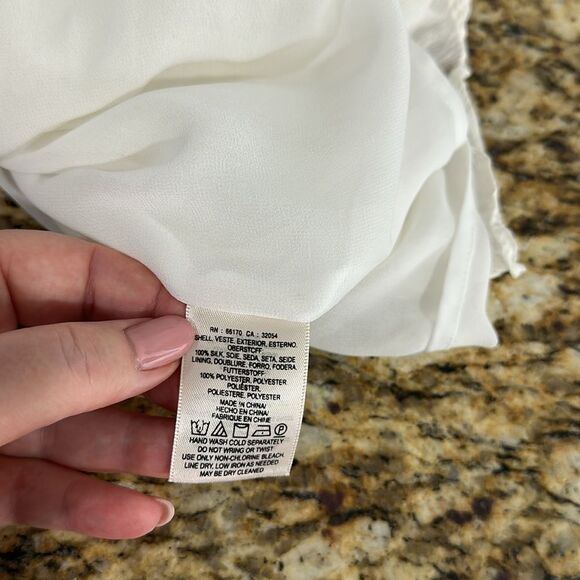 HD In Paris Anthroplogie Shadow Pane Textured Silk Tank Top Size 6 - Picture 5 of 7